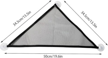 2 Pcs Breathable Mesh Reptile Hammock, Black, Suitable for Bearded Dragon Lizard, Geckos