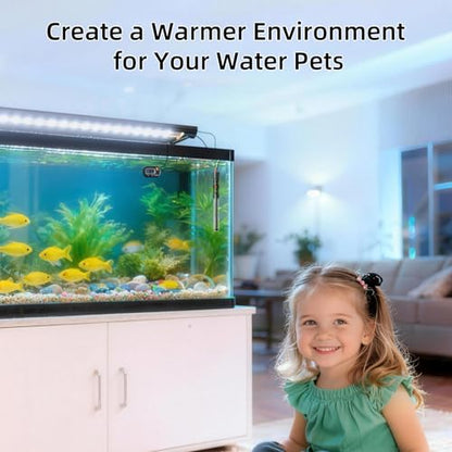 HiTauing Aquarium Heater 25W/50W/100W/200W/300W, Adjustable Knob Fish Tank Heater with Digital Thermometer, Submersible Betta/Turtle Tank Heater for Freshwater and Saltwater Tanks - size: 300W for 50-70 gallon