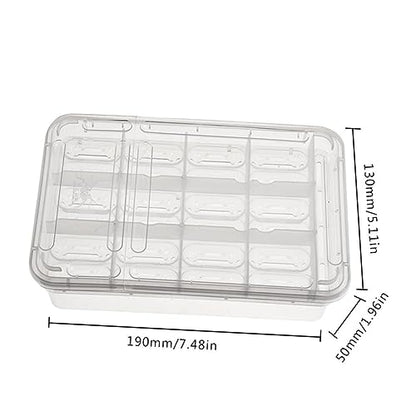 NOLITOY Compartment Isolation Box for Reptile Egg Incubation Hatching Box for Snakes Turtles Geckos and Lizards Easy to Clean and Manage