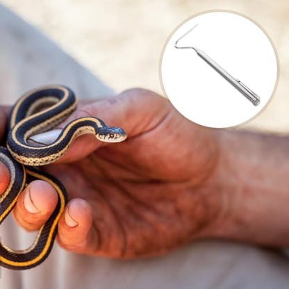 Stainless Steel Retractable Snake Hook and Snake Catcher Pliers Portable Reptile Handling Grabber Tool and Outdoor Use