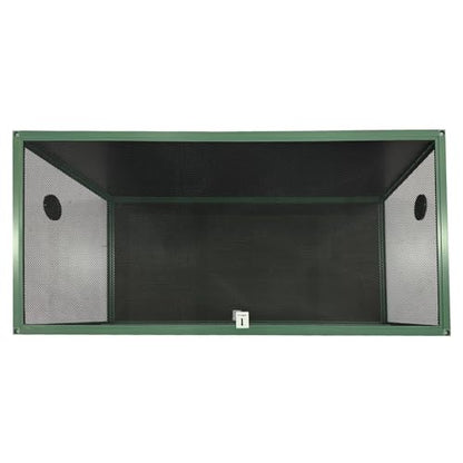 120 Gallon Bearded Dragon Tank, 4x2x2 ft Large Reptile Terrarium, Front Opening Glass Enclosure for Snake, Lizard, Chameleon, Large Reptile Cage with Screen Ventilation Top & Bioactive Habitat Ready - color: Green
