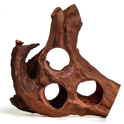 emours Porous Natural Driftwood for Aquarium, Aquascaping Driftwood with Holes, Hand-Selected Tunnels & Hideouts, Aquascaping Hardscape, Terrarium Reptile Décor, No Paint or Resin (12-16" (30-40 cm)) - size: 12-16" (30-40 cm)