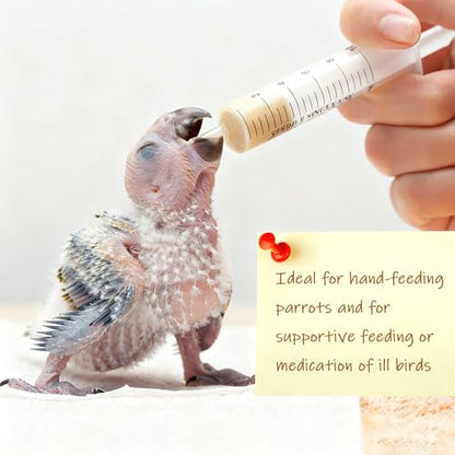 16 pcs Bird Feeding Syringe Set - Bird Hand Feeding Syringe Set, Birds Feeder with 20ml Feeding Syringes, Birds Feeder Scoop, Soft Tubes for Parakeets & Cockatiels (Red) - color: Red