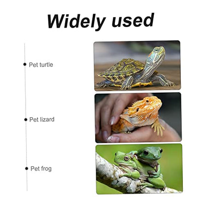 POPETPOP 3Pcs Pet Poop Clamp for Reptiles and Animals Durable Waste Picker Tool for Terrarium Lizards Frogs and Spiders Blue