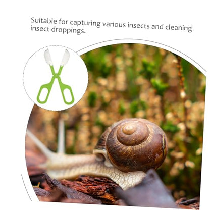 HANABASS Reptile Feeding and Cleaning Tool Durable Clamp for Efficient Poop Scooping and Insect Catching for Indoor and Outdoor Use with Safe Design
