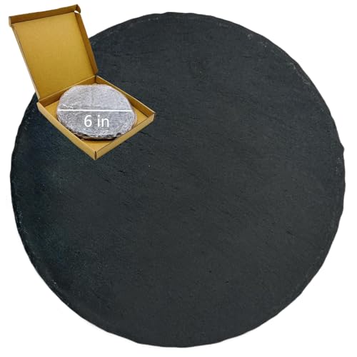 Reptile Basking Platform 6.0IN Turtle Rock Slate Plate Food Bowl Feeding Dish Tortoise Bathing Resting Terrace for Bearded Dragon Chameleon Gecko Snake Lizard Frog Newt - size: 6.0inch(1pcs)