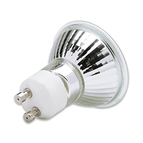 75W MR20 Heat Light Bulb for Reptiles Reptile Light - 1 Pack | Carolina Custom Cages UVB Halogen Basking Light GU10 Twist Lock Base Bulb for Turtle · Bearded Dragon · Other Reptiles
