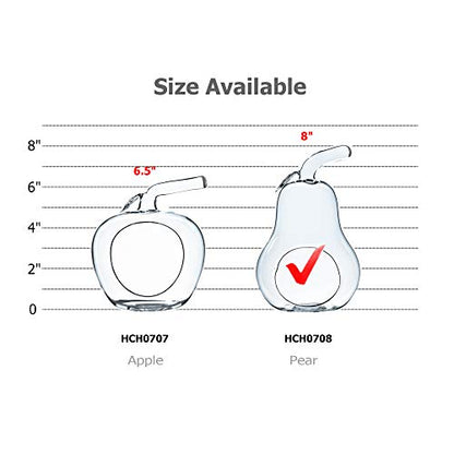 WGV Planter Terrarium Bulk, Width 5.5", Height 8", Clear Unique Pear Glass Vase Conatiner, DIY Planter Votive Candle Holder for Home Office Garden Decor, 6 Pieces - size: Pear