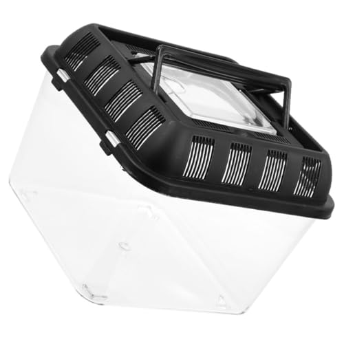 VANZACK Compact Turtle Travel Crate Reptile Carrier Breeding Box Pet Supply Spider Holding Container