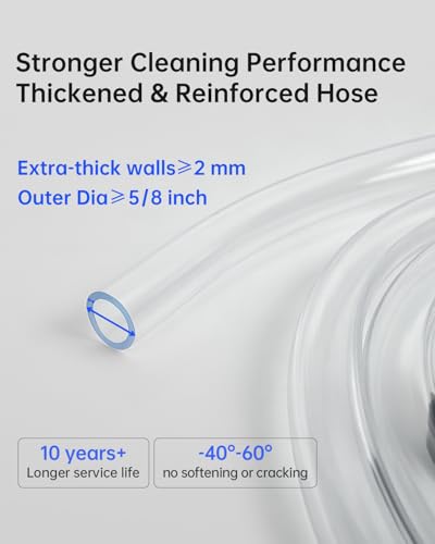 6ft Siphon Hose Fish Tank Cleaner, Aquarium Water Changer,Gravel Vacuum for Aquarium Sand & Gravel – Premium Designed for Superior Cleaning Performance, Safer Material, Battery-Free Design