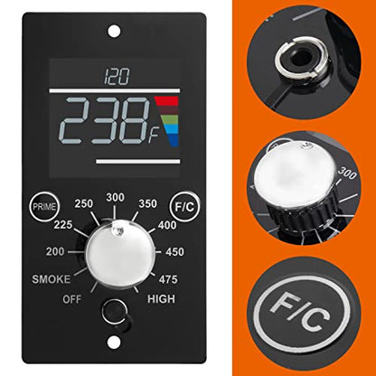 DELSbbq Digital Control Board Kit for Pit Boss Table Top Pellet Grill | Digital Thermostat Controller with LED Read-Out, Replace for Pitboss Mahogany 150PPS Tabletop Wood Pellet Grill - size: For Pit Boss Table Top Pellet