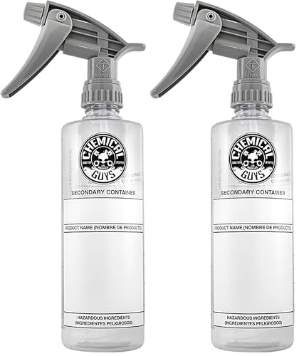 Chemical Guys ACC_121.32HD Chemical Resistant Heavy Duty Bottle and Sprayer, 32 oz (Pack of 2) - size: 32 Ounces (Pack of 2)