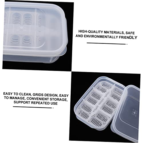 VICASKY Reptile Incubation Box for Lizards and Snakes Hatching Container Egg Tray Sturdy Plastic Suitable for Breeding and Hatchery Use