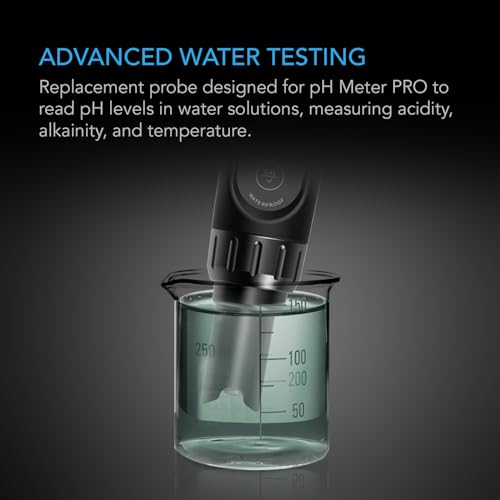 AC Infinity Replacement Probe for pH Meter PRO Kit | Measures Acidity, Alkalinity & Temperature with ±0.01 pH Accuracy, for Hydroponics, Gardening, Aquariums, Swimming Pools - size: Replacement Probe PRO Kit