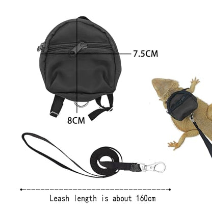 Crested Geckos Backpack Carrier,Reptile Portable Backpack Carrier with Small Backpack Harness Leash Set,Space Capsule Clear Bubble Window Travel Backpack for Lizard Travel,Guinea Pig,Bearded Dragon - color: Green