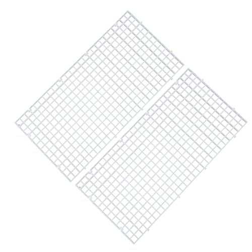Aquarium Plastic Grid Divider Tray Egg Crate, 2 Pcs S | Grid Isolate Board Divider, Fish Tank Bottom, Black Filter Tray - size: 2 Pcs S