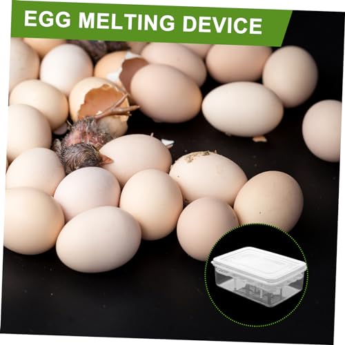 HEMOTON 2pcs Compartment Reptile Egg Incubation Tray Lightweight Breeding Box for Lizard Snake and Transparent Design for Easy Observation Reptile Supply