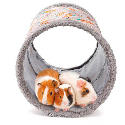 2 Packs Guinea-Pig Rabbit Tunnel Pet Fun Tunnel, Bunny Tunnel,Tube Pet Hideaway, Bunny Hamster Hideout Small Animal Activity Tunnels Hideaway Accessories for Dwarf Rabbits Kitty