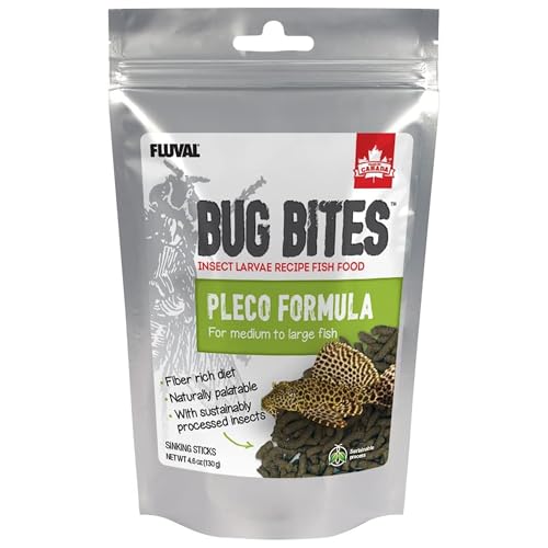 Fluval Bug Bites Bottom Feeder Fish Food, Sticks for Medium to Large Sized Fish, 4.59 oz., A6587 | Sticks for Medium to Large Sized Fish, A6587 - size: 4.59 Ounce (Pack of 1)