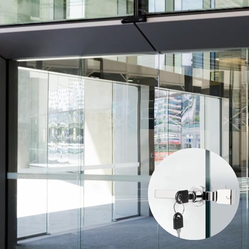 Showcase Cabinet Terrarium Vivarium Display, 4 Pcs Zinc Alloy Security Lock, Keyed Alike Ratchet Glass Door Lock With Key, For Reptile Tank Sliding Glass
