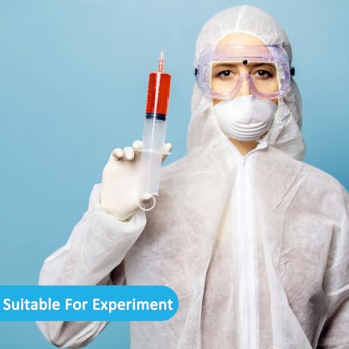 100ml Large Syringes, Individually Sterile Sealed Plastic Syringe for Liquid, Scientific Labs, Measurement, Pet Feeding ,Ink Refilling ,Oil or Glue Applicator(1 Pack) - style: 100ml