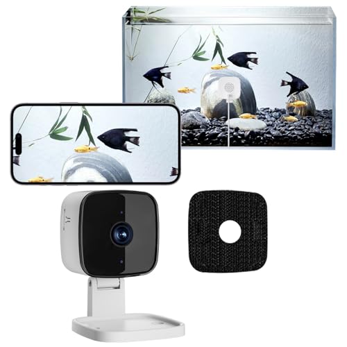 Aquarium Camera, 2K HD Fish Tank Camera with Night Vision, Window Cameras with Motion Alerts, 24/7 Event Recording, for Reptile Terrarium & Pet Monitoring