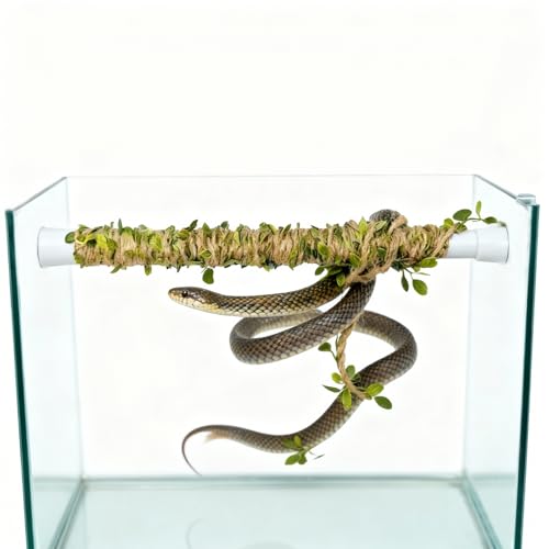 Snake Climbing Stick, Ball Python Tank Accessories, Retractable & Detachable Snake Climbing Toy for Ball Pythons, Lizards, Tarantulas, Geckos, Tree Frogs, Etc. (11.69inch-19.7inch)
