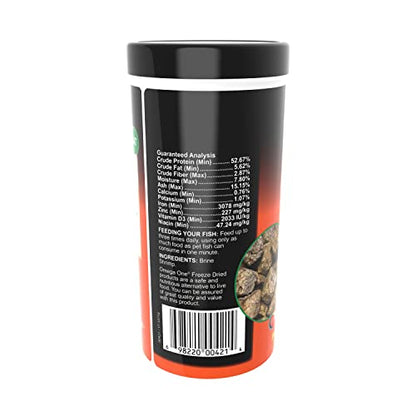 Omega One Freeze Dried Brine Shrimp, 1.28 oz