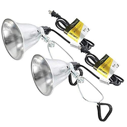 Simple Deluxe Clamp Lamp Light Socket with 5.5 Inch Aluminum Reflector, Suit for Max 60 Watt Lamp (No Bulb Included) with 18/2-Gauge 6 Feet Cord, 2-Pack New - size: 5.5 Inch (60 Watts), style: 2-Pack New