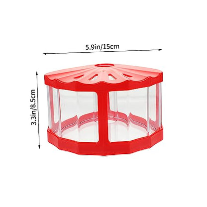 Mikikit 2pcs Mini Fish Tank Led Lights Small Reptile Boxes Compact Transparent Aquarium for Betta Fish for Desktop Decor and Breeding Stylish and Space-Saving