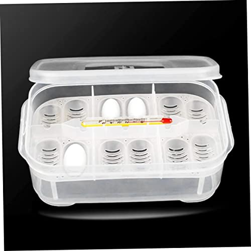 Reptile Incubation Box Reptile Incubator Egg Tray Hatching Box with 12 Grids for Turtle Gecko Lizards Mane