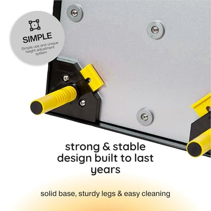 Hatching Time Warmzy 12"x16" Chick Heating Plate – Safe 30W Chicken Coop Heater for 25–30 Chicks with Adjustable Legs | Gentle Low-Heat Brooder Plate for Chicks, Durable Fire-Resistant Chicken Heater - size: 12" x 16" for 25–30 Chicks
