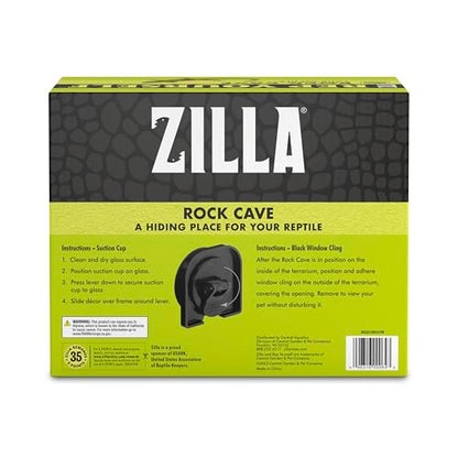 Zilla Vertical Décor Rock Cave 8.75 x 5.875 x 7.25",Grey