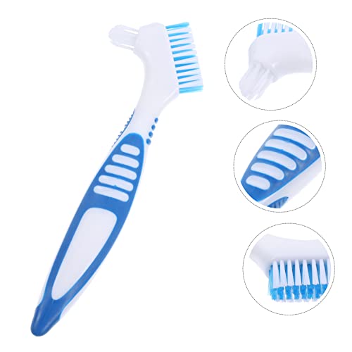 Turtle Cleaning Brush Multi-Functional Creative Personal Denture Household Double-Head Brace Cleaning Brush for Turtle Shell Aquarium Reptile Tank
