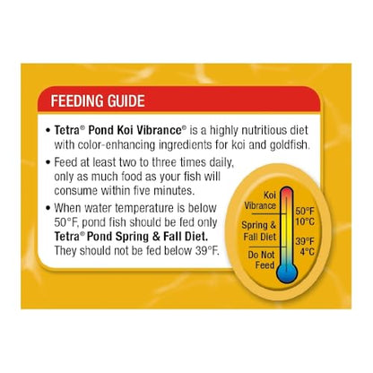 TetraPond Koi Vibrance, Soft Sticks, Easy to Digest Floating Pond Food, 3.31 lbs | Daily Diet for Koi Fish and Ornamental Goldfish, Feed When Water is Above 50 Degrees, Highly Digestible, Clean & Clear Water - size: 3.31 Pound (Pack of 1)
