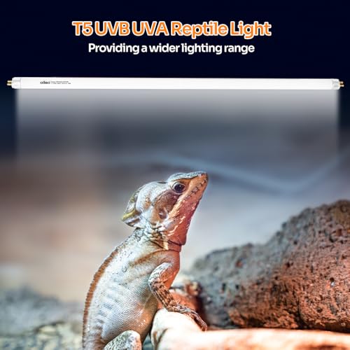 T5 HO 10.0 UVB Lamp Bulb 34" L 39 Watts, Reptile UVB Lamp Tube for Bearded Dragon - size: 34 inches