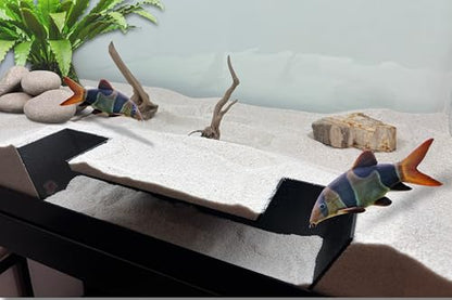 Extra Large Aquarium Fish Tunnel Decoration | Cave Hide Ideal for Fish Axolotls and Small Reptiles | Under Gravel Hideout
