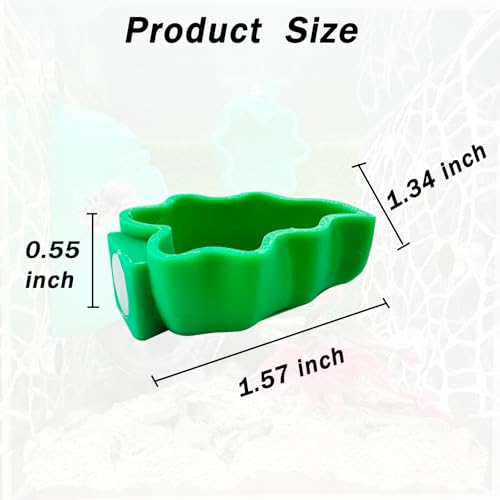 2 PCS Jumping Spider Feeding Dish, Leaf Shape Tiny Food Dishes Water Bowl with 1PC Tweezer and 1PC Dropper for Jumping Spider, Tarantula and Other Small Pets