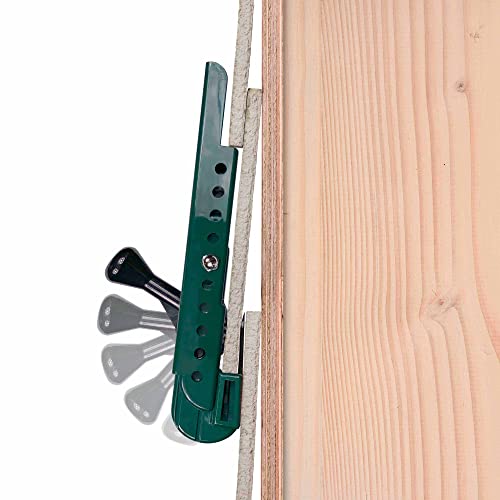 PacTool Gecko Gauge Siding Tool - LP Wood Installation, 2-Pack Green | 8" x 3/8" plastic gauges for LP siding & vinyl mounting blocks. Includes 2 clips. Compatible with engineered wood systems. - size: 3/8” Thickness for LP Siding, style: STANDARD