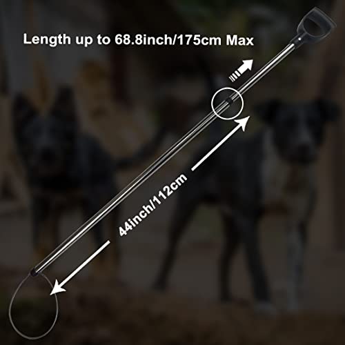 Yorikyas Animal Catch Pole Control Tool Kit -44 inch | for Dogs Feral Cat Raccoons Hog Pig Fox Coyote Bulldog Wolf Goat Calf Catching