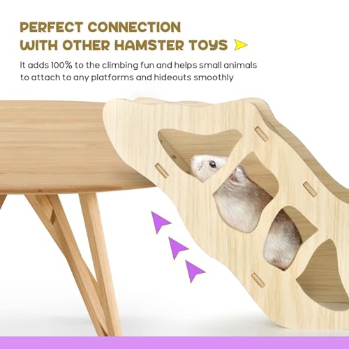 Hamster Tunnel Hideout Climbing Ladder for Burying in Hamster Bedding or Connecting with Hamsters Nut Stuff Hamsters Cage Accessories