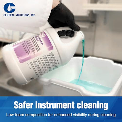 CSI Central Solutions Multi Enzymatic Cleanser - Hospital Grade Medical Instrument Cleaner for Presoak and Manual Processing, 1 Gal, 4 Pack - Original - style: Original 4-Pack