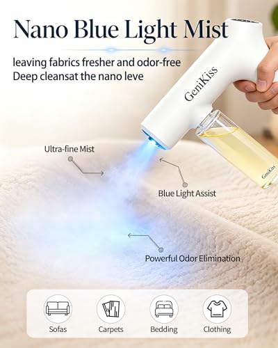 Nano Blue Light Deodorizer Spray Refill Pet & Home Odor Eliminator | Bio-Enzyme Odor Control, For Dog & Cat Urine, Litter Box, Carpets, Trash Bins & Car Interiors, Safe for People & Pets