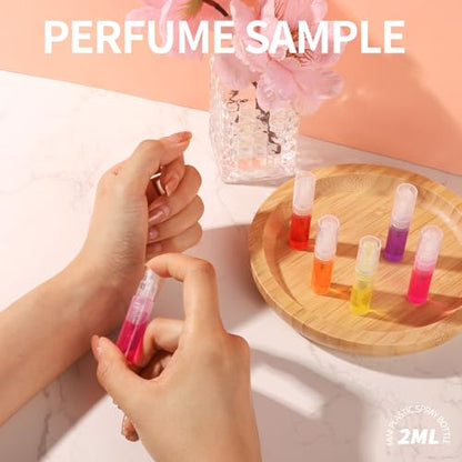Fandamei Mini Spray Bottle, 10 Pack 2ml Mini Plastic Spray Bottle Empty, Fine Mist Refillable Perfume, Small Perfume Spray Bottle, Tiny Plastic Portable Travel Bottle, Clear - size: 2ml