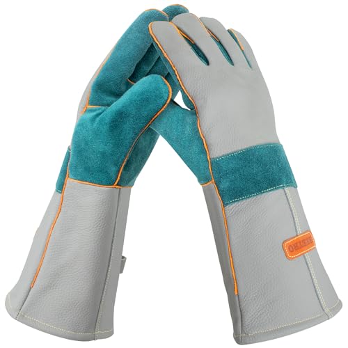 BEETRO 932℉ Heat Resistant Forge/Mig/Stick Welding Gloves for Oven/Grill/Fireplace/Furnace/Stove/Pot Holder/Wood Burner