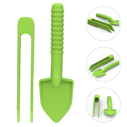 Reptile Cleaning Tools 5-Set with Long Handle Tweezers and Scooper for Terrarium Waste and Food Removal, Suitable for Lizards, Bearded Dragons, Small Animals, and Reptile Tank