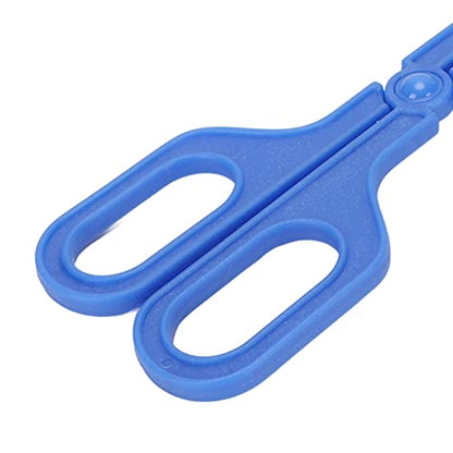 Reptile Poop Bucket Convenient Reptile Feeder Multifunction Tweezers Catcher Clear Valves Safe for (Blue)