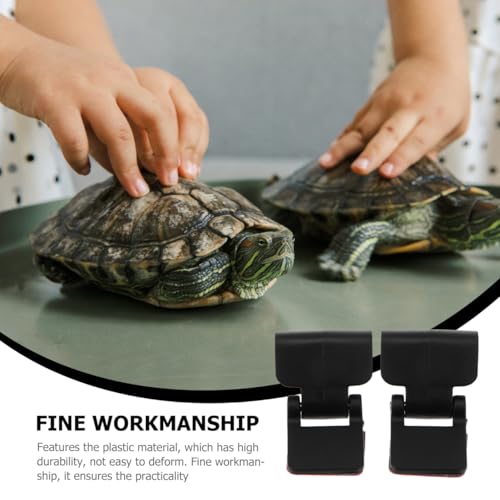 Balacoo 8 Pack Aquarium Lid Clips: Plastic Terrarium Lock, Reptile Terrarium Clips - Turtle Tanks Lock Buckle for Living Box, Fish Tank Cover - 1.96 × 1.18 inch