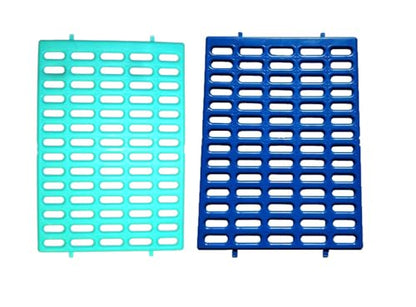 Saguaro Acres Rabbit and Small Animal Cage Resting Mat for Wire Floored Cages 2 Pack (Blue & Teal) - color: Blue & Teal