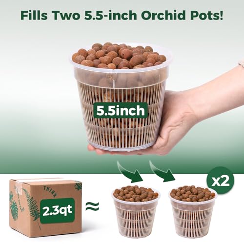 T4U LECA Clay Pebbles for Plants 2.3 QT,Indoor Clay Balls for Hydroponics (10) - size: 10